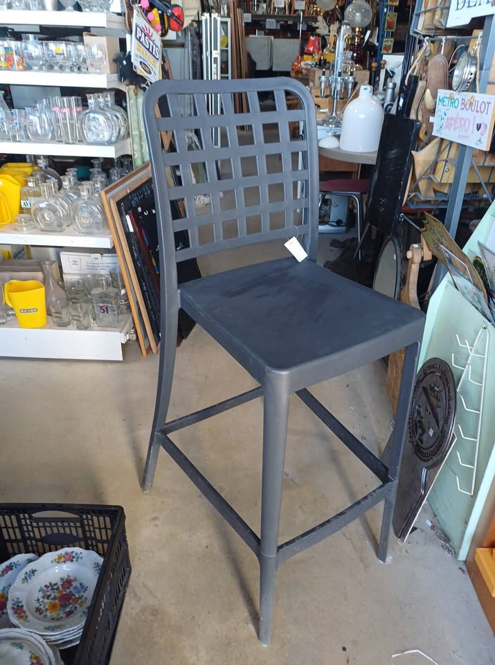 Chaise haute / Tabouret de bar pro d'extérieur "GRIGLIA" –