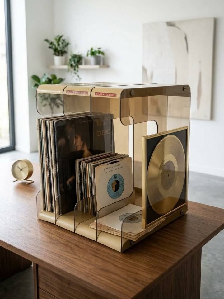 Rangement design vintage rétro espace / casier de bureau modulaire