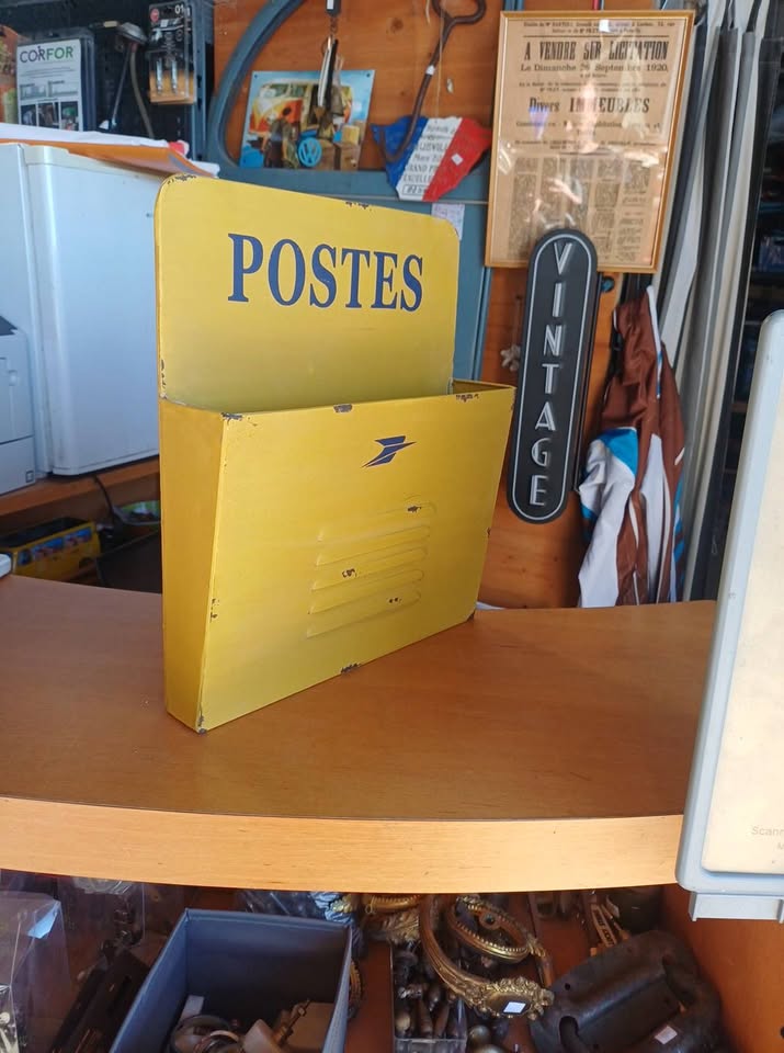 Casier / Porte-lettres mural style rétro "Postes" vintage (réédition)