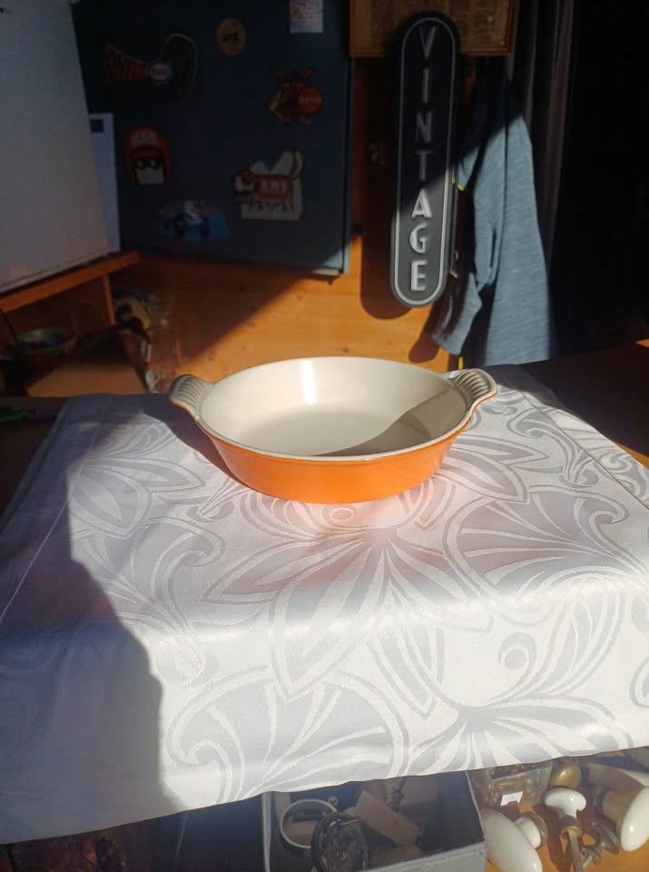 Plat à gratin / poêlon rond vintage Le Creuset Orange - 19 cm