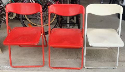 Chaises pliantes vintage 1970