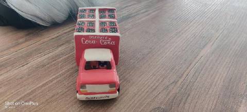 Camion plâtre coco cola vintage