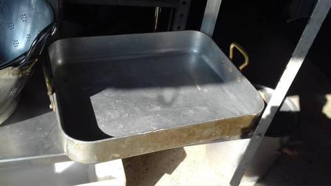 plat resto aluminium  epais 41x51cm