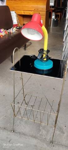 Lampe multicolore 1980 Vintage