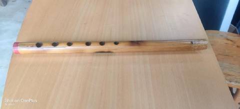 Flûte style indienne bansuri bois fait main