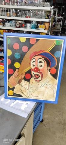 Tableau clown vintage 40€ pièce
