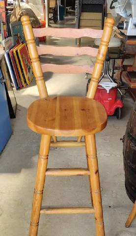 Tabouret de bar bois massif