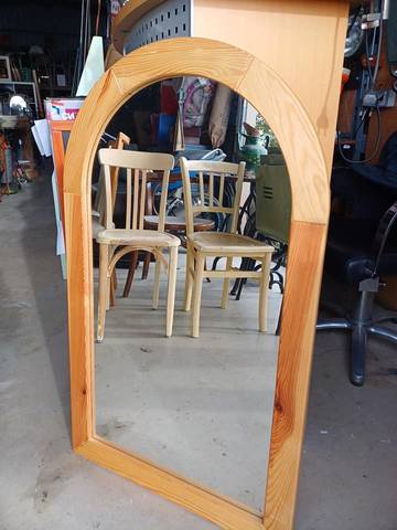 Miroir voute pin style scandinave