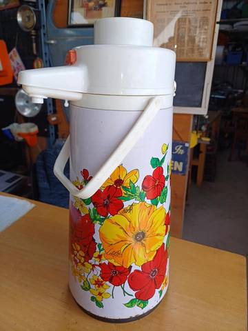 Vintage thermos fleuri 1960/70