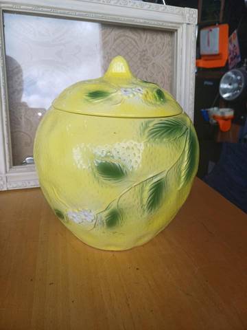 Bonbonnière citron vintage