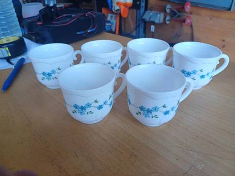 6 tasses arcopal France