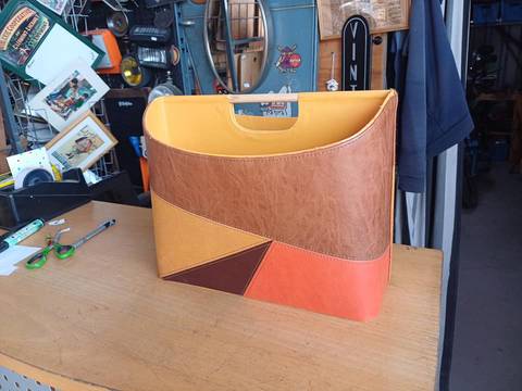 Porte revue cuir