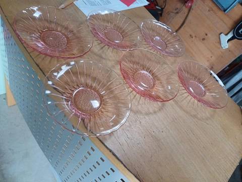 6 coupelles a desserts style art deco