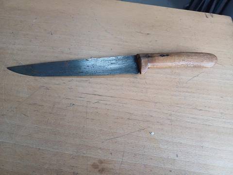 Ancien couteau forge de la rivière