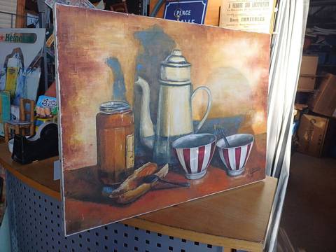 Peinture à l'huile josette bruas