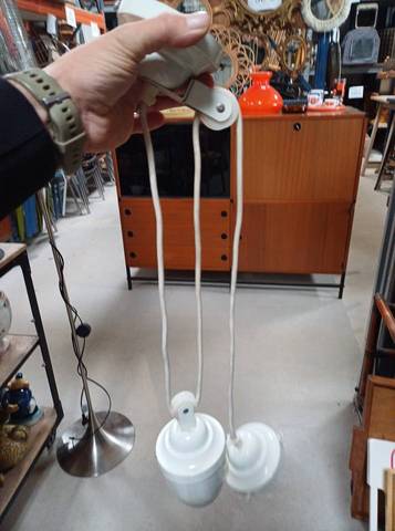 Suspension industrielle vintage
