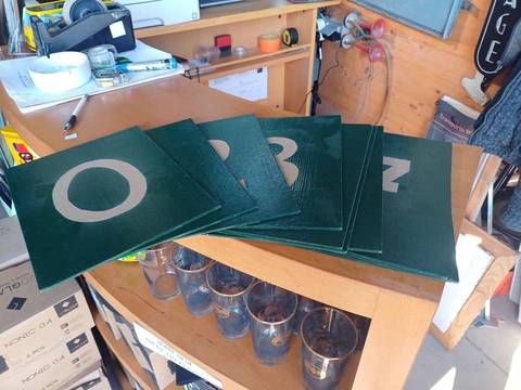 Ensemble plaque chiffre 0/9