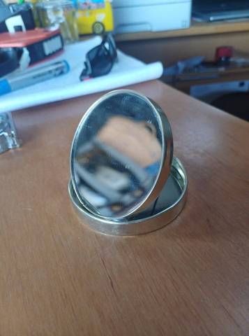 Petit miroir de courtoisie vintage