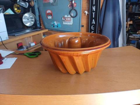 Vintage moule a kouglof ceramique