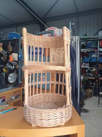 Porteuse a pain osier vintage