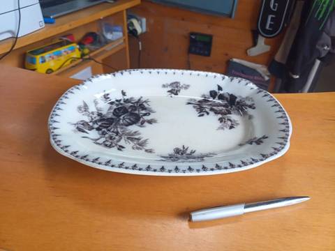 Ancien plat sarreguemines Type Ii C