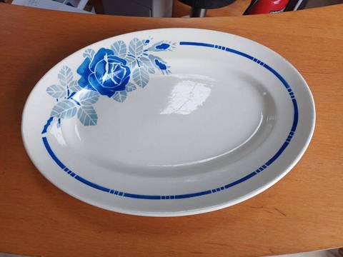 Plat ovale badonvilliers art deco