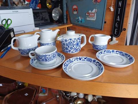 Service café/thé Vintage Bauscher Weiden - Porcelaine Bavière