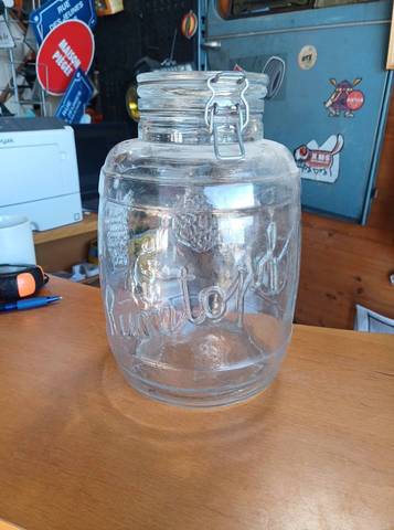 Grand Bocal Vintage "Rumtopf" en Verre - Made in Italy