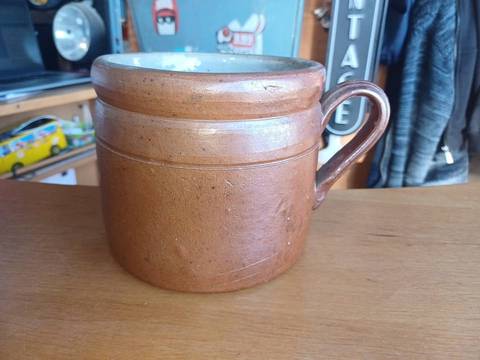 Grand Mug / Chope ancienne en grès – Style Rustique & Vintage