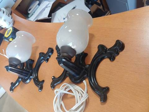 Paire d'appliques murales vintage style Baroque / Rococo