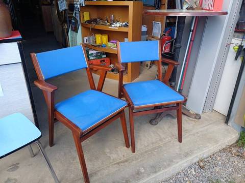 Paire de fauteuils "Bridge" Vintage – Design Scandinave / Compass