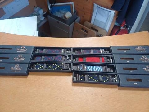 Lot de 7 bracelets de montre tressés BILLYBELT - Neufs en boîte