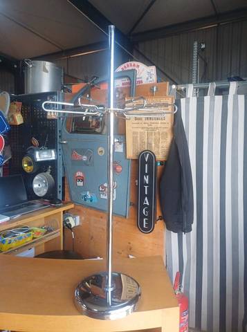 Présentoir de comptoir chromé - Style Vintage - Hauteur réglable
