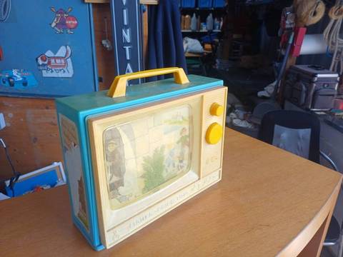 Télévision musicale vintage Fisher-Price - Frère Jacques / Pont d'Avignon
