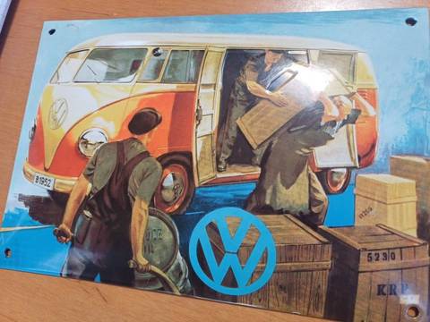 Plaque émaillée VOLKSWAGEN Combi T1 - Série Limitée 383/600 Vintage