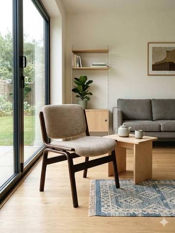 Chaise vintage  / Fauteuil de bureau scandinave Mid-Century
