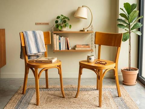 Paire de chaises bistrot vintage BAUMANN – Authentiques & Estampillées