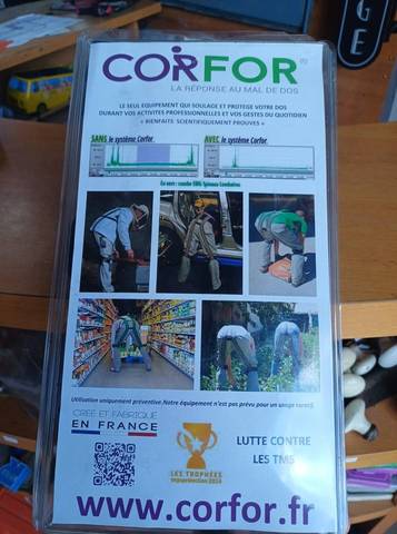 Harnais Corfor V2 / Exosquelette postural - Taille 1m65-1m68 - État Neuf