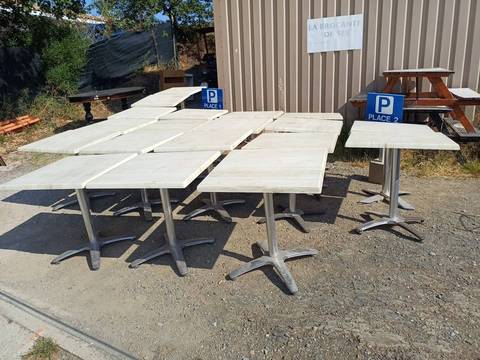 Tables de bistrot / terrasse 70x70cm– Idéal Extérieur (Lot ou Unité)
