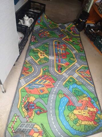 Tapis de jeu enfant circuit automobile / ville 200 x 89 cm