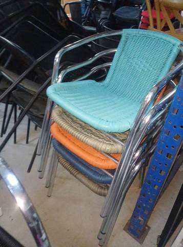 Fauteuil de terrasse aluminium & résine tressée Valero – Modèles d'expo