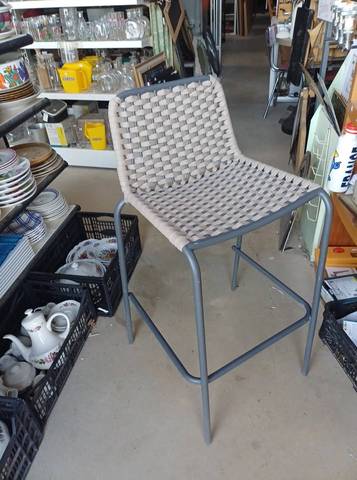 Tabouret de Bar / Chaise Haute Design Tressé –  (modele Oxford)