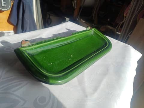 Bavette / Repose-Cendres Fonte Émaillée Verte - Poêle / Cuisinière GODIN (Réf. 2201 / 3726) – photo 2