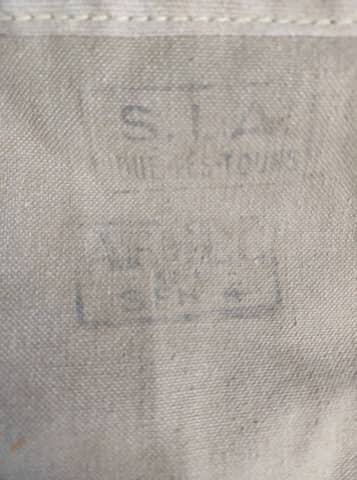 Ancien sac de paquetage militaire français S.T.A. vintage en toile / Sac marin – photo 7