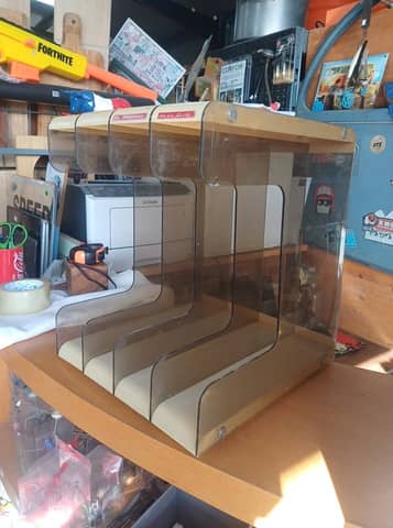 Rangement design vintage rétro espace / casier de bureau modulaire – photo 4