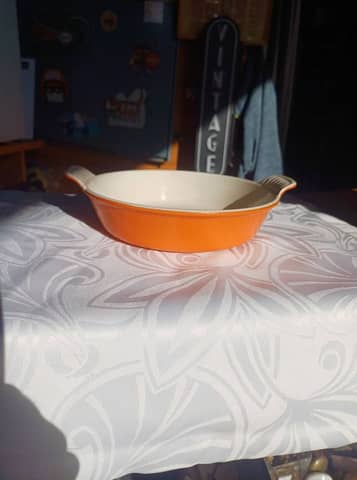 Plat à gratin / poêlon rond vintage Le Creuset Orange - 19 cm – photo 2
