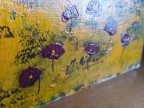 Tableau original peinte à l'huile sur toile, signé M. Richer. – photo 5