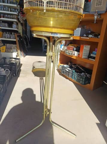 Grande cage à oiseaux vintage sur pied - Ferplast Italie - Style rétro 70s – photo 3