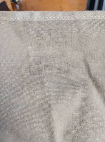 Ancien sac de paquetage militaire français S.T.A. vintage en toile / Sac marin – photo 8