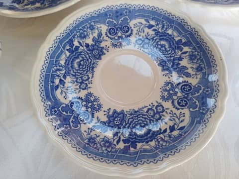 Lot de 3 tasses et sous-tasses Villeroy & Boch « Burgenland » bleu - Vaisselle vintage – photo 5